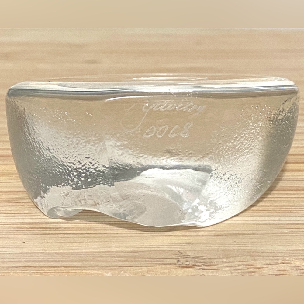 Mats  Jonasson Swedish Crystal Chipmunk Paperweight - Picture 6 of 8